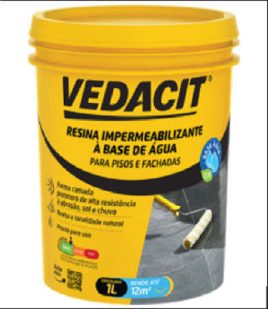 Resina Impermeabilizante Base Água 900ml Vedacit